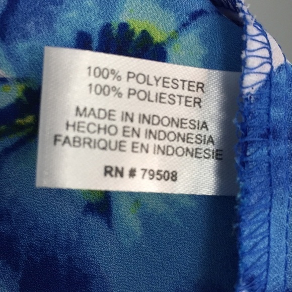 VIOLET + Claire Blue Floral Ruffle Trim Tank Top - Picture 11 of 16